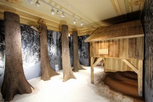 3HfA Schloss Moritzburg Fichtestämme Möbeltischlerei Sinnesmagnet Dresden