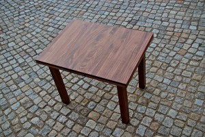 Aussziehtisch Massivholz Linoleum Esstisch Tischlerei Dresden