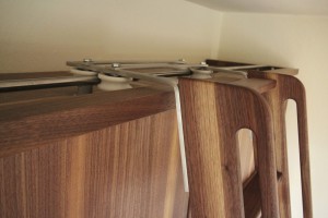 Bibliotheksleiter für Schrankwand Bibliotheksmöbel Tischlerei Dresden Massivholzmöbel