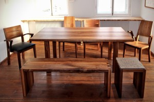 Massivholztisch Hocker Stuhl Bank Tischlerei Dresden Holz Möbel