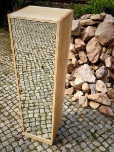Garderoben-Schrank mit Spiegel Flurmöbel Massivholz Möbel-Tischlerei Dresden