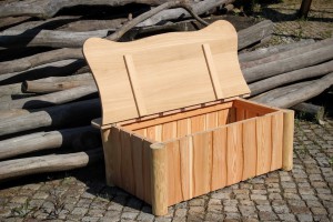 Holz und Holz Truhe für Sitzauflagen Garten Möbel Dresden Außenbereich Gartengestaltung