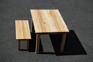 Gesellenstück Tisch mit Bank Möbel Tischlerei Dresden Massivholz