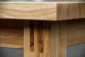 Gesellenstück Tischbein Doppelzapfen Massivholz Möbel Tischlerei Dresden