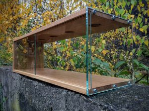 Glas Vitrine für Schmuck Ladeneinrichtung Displayer Möbel Tischlerei Dresden Massivholz