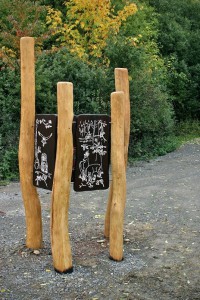 Lehrpfad grünes Klassenzimmer Massivholz Robinie Tischlerei Dresden Natur Erlebnis Pädagogik Spielplatzbau