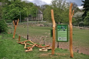 Lehrpfad grünes Klassenzimmer Massivholz Robinie Tischlerei Dresden Natur Erlebnis Pädagogik Spielplatzbau