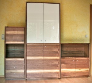 Wohnzimmermöbel Massivholz Möbel Tischlerei Dresden Maßanfertigung Phonoschrank HiFi-Möbel für Stereoanlage TV Möbel aus Holz