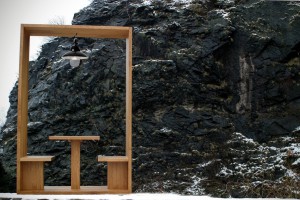 Maßgefertigter Raumteiler aus Massivholz Kaffeetisch, Leseecke Massivholz Möbel Tischlerei Sinnesmagnet Dresden