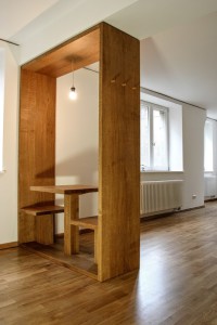 Raumtrenner Eiche Massivholz Tisch Garderobe Tischlerei Dresden