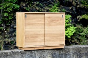 Sideboard gekalkte Eiche hell weiß geölt Anfertigung nach Maß Möbel Tischlerei Dresden