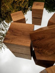 Spiegel Displayer Holz Kuben aus Eiche Deko Würfel Ladeneinrichtung Massivholz Möbel Tischlerei Dresden