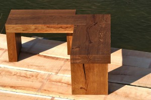 Holzmuster Eiche geräuchert Ofenbank Massivholz Tischlerei Dresden