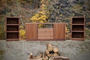 TV-Möbel HiFi Rack Lowbord Fernseher Möbel für Stereoanlage nach Maß Massivholz Möbeltischler Dresden