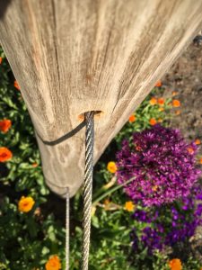 Weinspalier aus Holz Dresden Weinanbau Rankhilfe aus Robinie Spalierobst Gartenmöbel Dresden Holz im Garten