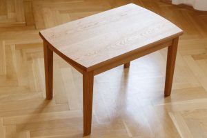 Holz Couchtisch Eiche Möbel gerundete Tischplatte Möbel Dresden Massivholz