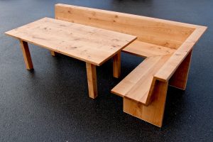 Eckbank Tisch Eiche Esszimmer Möbel Asteiche Wildeiche Massivholz Tischler Dresden Sinnesmagnet