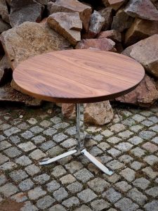 Runde Tischplatte Nussbaumholz Möbel Tischlerei Dresden