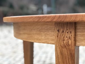 Runder Tisch zum Ausziehen verlängerbar mit Einlegeplatten Eiche Möbel