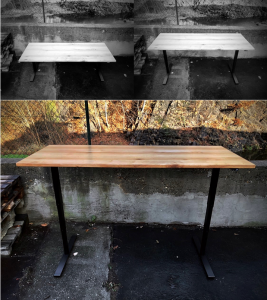 Schreibtisch hoehenverstellbar Stehpult im Stehen Arbeiten