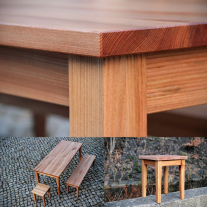 Tisch Bank Hocker aus Massivholz Möbel Tischlerei Dresden