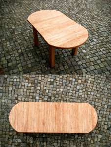 Tisch mit Verlängerung Buche massiv