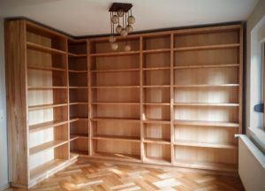 Bibliothek Massivholz Eckregal Regalwand Möbel Tischlerei Dresden