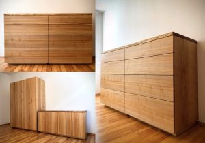 Kommoden und Schrank aus massiver Esche Möbeltischlerei Dresden