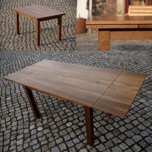 Ausziehbarer Tisch Eiche Massivholz