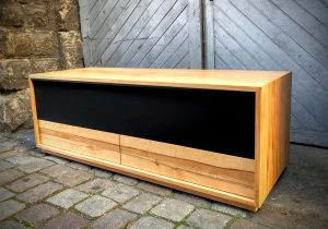 HiFi-Lowboard Phonomöbel Stereoanlage Multimedia-Möbel Kernbuche