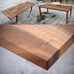 Tisch aus Nussbaum Massivholz Möbel nach Mass bauen lassen