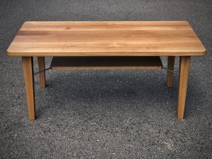 Couchtisch mit Zeitungsablage Eiche Massivholz Tisch nach Mass