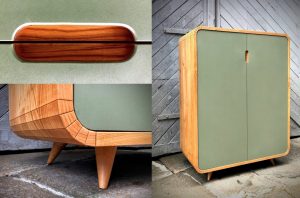 Gesellenstück Nikolaj Neupert Kirsche Massivholz Linoleum