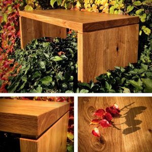 Schuh-Bank aus massiver Eiche Couchtisch Massivholzmöbel aus Dresden Tischler