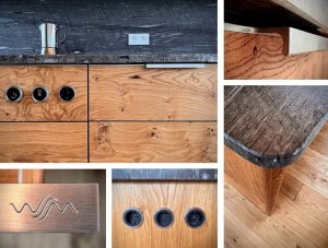 Einbau-Küche aus Massivholz mit BORA Kochfeld Tischlerei Dresden