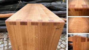 Schreibtisch Eiche traditionelle Schwalbenschwanzverbindung