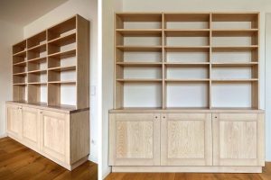 Bücherregal Bibliothek Esche weiß lasiert geölt