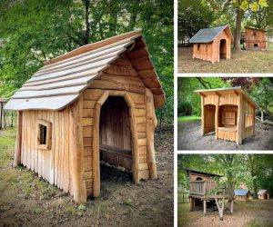 Spielhäuser Kindergarten Außengelände