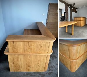 Empfangs-Tresen Praxis Büro Massivholz Tischlerei Dresden