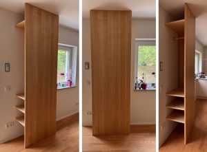 Garderobe modern nach Maß aus Massivholz